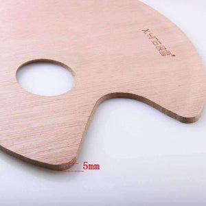 Planet Gates 1 Piece Professional Small Wooden Oval Painting Palette Oil Paint Tray Artist Palette Art Supplies School Use