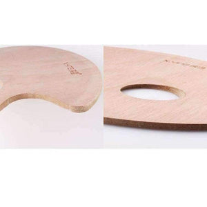 Planet Gates 1 Piece Professional Small Wooden Oval Painting Palette Oil Paint Tray Artist Palette Art Supplies School Use