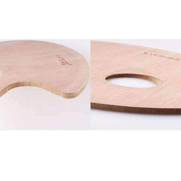 Planet Gates 1 Piece Professional Small Wooden Oval Painting Palette Oil Paint Tray Artist Palette Art Supplies School Use