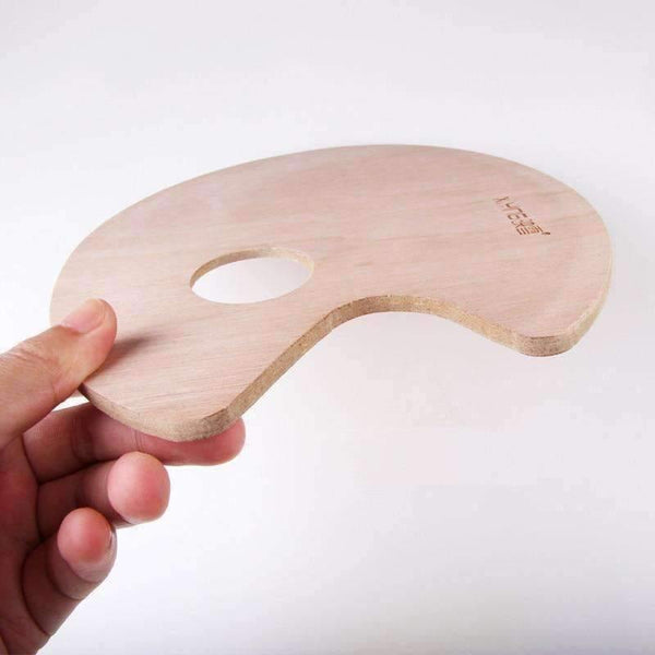 Planet Gates 1 Piece Professional Small Wooden Oval Painting Palette Oil Paint Tray Artist Palette Art Supplies School Use