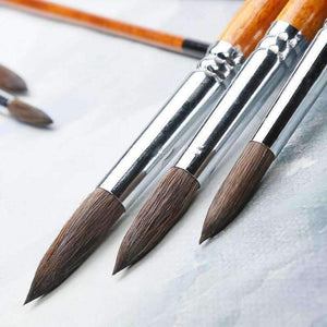 Planet Gates 1 Piece Squirrel Hair Professional Watercolor Paint Brush Pointed Watercolor Painting Brush Art Supplies BG-S62