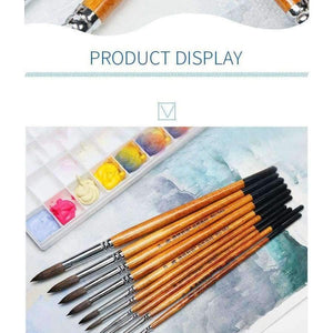 Planet Gates 1 Piece Squirrel Hair Professional Watercolor Paint Brush Pointed Watercolor Painting Brush Art Supplies BG-S62
