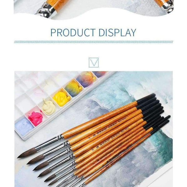 Planet Gates 1 Piece Squirrel Hair Professional Watercolor Paint Brush Pointed Watercolor Painting Brush Art Supplies BG-S62