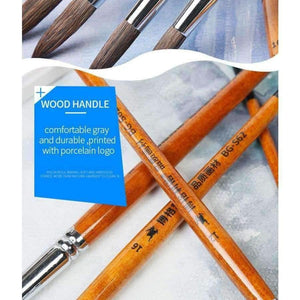 Planet Gates 1 Piece Squirrel Hair Professional Watercolor Paint Brush Pointed Watercolor Painting Brush Art Supplies BG-S62