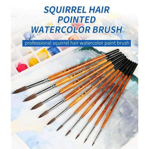 Planet Gates 1 Piece Squirrel Hair Professional Watercolor Paint Brush Pointed Watercolor Painting Brush Art Supplies BG-S62