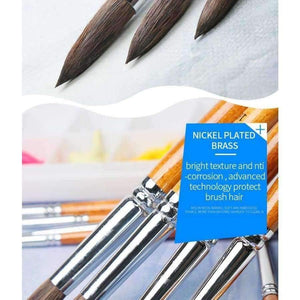 Planet Gates 1 Piece Squirrel Hair Professional Watercolor Paint Brush Pointed Watercolor Painting Brush Art Supplies BG-S62