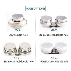 Planet Gates 1 Piece Stainless Steel Oil Palette Single Double Hole Dipper Painting Oil Pot Oil Painting Art Supplies