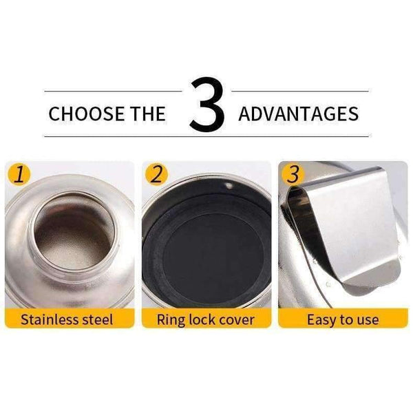 Planet Gates 1 Piece Stainless Steel Oil Palette Single Double Hole Dipper Painting Oil Pot Oil Painting Art Supplies