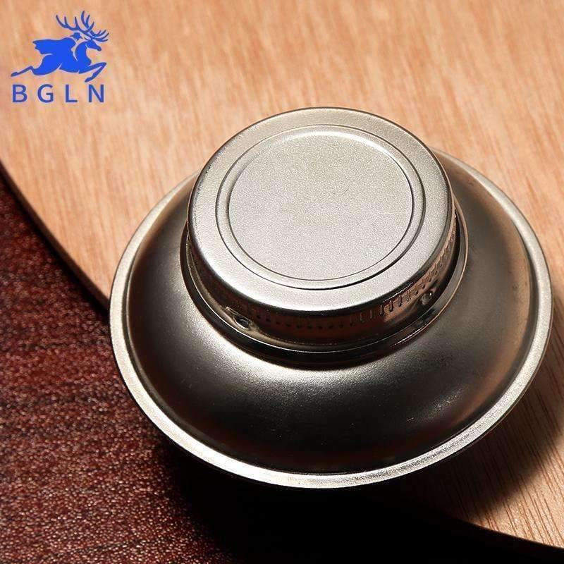 Planet Gates 1 Piece Stainless Steel Oil Pot Single Hole Oil Palette Flat Dipper Painting Oil Pot Art Supplies F349