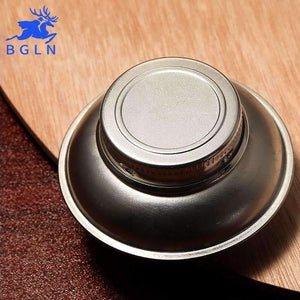 Planet Gates 1 Piece Stainless Steel Oil Pot Single Hole Oil Palette Flat Dipper Painting Oil Pot Art Supplies F349