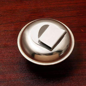 Planet Gates 1 Piece Stainless Steel Oil Pot Single Hole Oil Palette Flat Dipper Painting Oil Pot Art Supplies F349