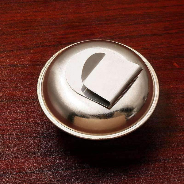 Planet Gates 1 Piece Stainless Steel Oil Pot Single Hole Oil Palette Flat Dipper Painting Oil Pot Art Supplies F349