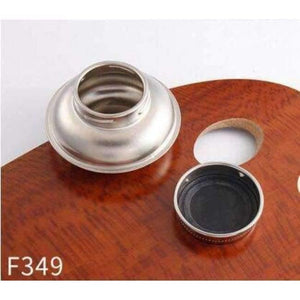 Planet Gates 1 Piece Stainless Steel Oil Pot Single Hole Oil Palette Flat Dipper Painting Oil Pot Art Supplies F349