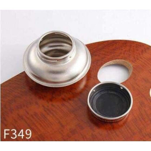 Planet Gates 1 Piece Stainless Steel Oil Pot Single Hole Oil Palette Flat Dipper Painting Oil Pot Art Supplies F349