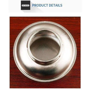 Planet Gates 1 Piece Stainless Steel Oil Pot Single Hole Oil Palette Flat Dipper Painting Oil Pot Art Supplies F349