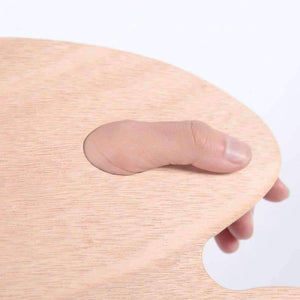 Planet Gates 1 Piece Wood Oval Square Oil Painting Palette Professional Oil Paint Ellipse Drawing Palette Paleta School Art Supplies
