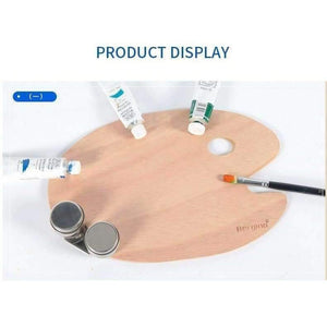 Planet Gates 1 Piece Wood Oval Square Oil Painting Palette Professional Oil Paint Ellipse Drawing Palette Paleta School Art Supplies