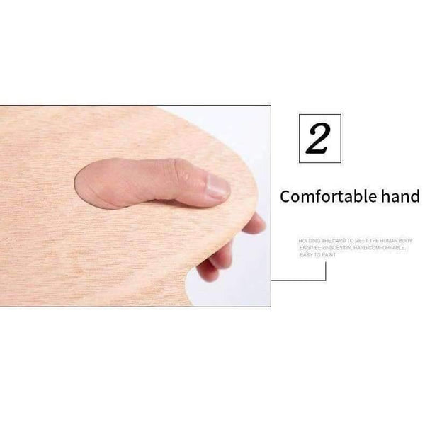 Planet Gates 1 Piece Wood Oval Square Oil Painting Palette Professional Oil Paint Ellipse Drawing Palette Paleta School Art Supplies