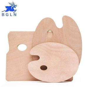 Planet Gates 1 Piece Wood Oval Square Oil Painting Palette Professional Oil Paint Ellipse Drawing Palette Paleta School Art Supplies