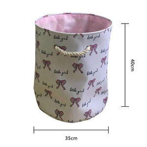 Planet Gates 1 Pink Ballet Girl Bowknot Decorated Storage Basket Clothing Sundries Holder Organizer Toys Organizer Home Storage & Organization