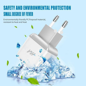 Planet Gates 1 Ports Charger H&A Universal Dual 2 USB EU Charger Plug For iPhone Huawei Travel Phone Charger For Samsung Xiaomi Wall Portable Charging Plug