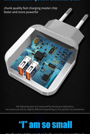 H&A Universal Dual 2 USB EU Charger Plug For iPhone Huawei Travel Phone Charger For Samsung Xiaomi Wall Portable Charging Plug - Planet Gates