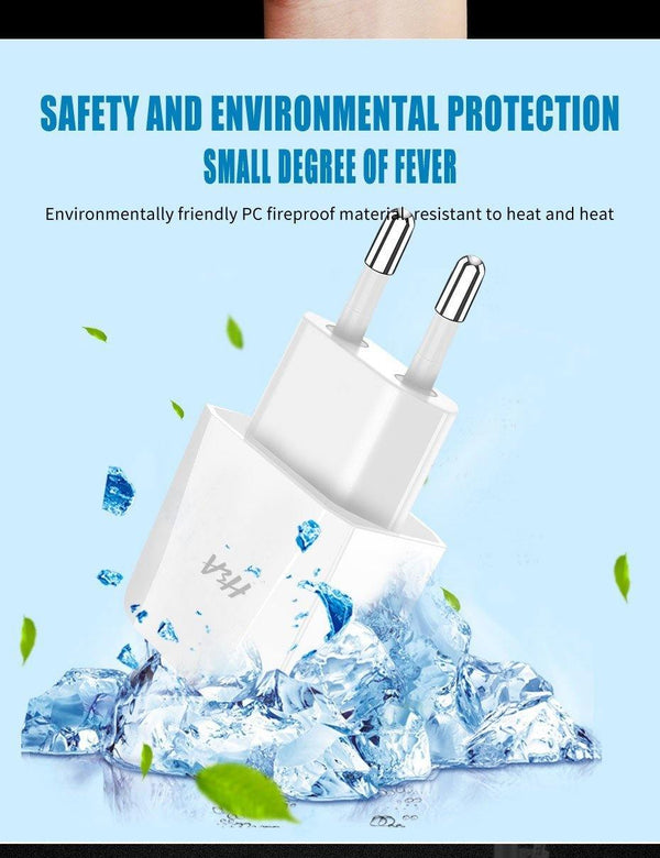 Planet Gates 1 Ports Charger H&A Universal Dual USB Charger For iPhone X XS 7 8 Plus EU Plug 2 Ports Travel Wall Phone Charging For Samsung S9 Huawei Charge