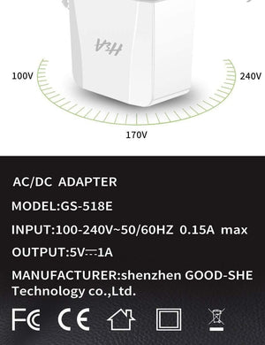Planet Gates 1 Ports Charger H&A Universal Dual USB Charger For iPhone X XS 7 8 Plus EU Plug 2 Ports Travel Wall Phone Charging For Samsung S9 Huawei Charge