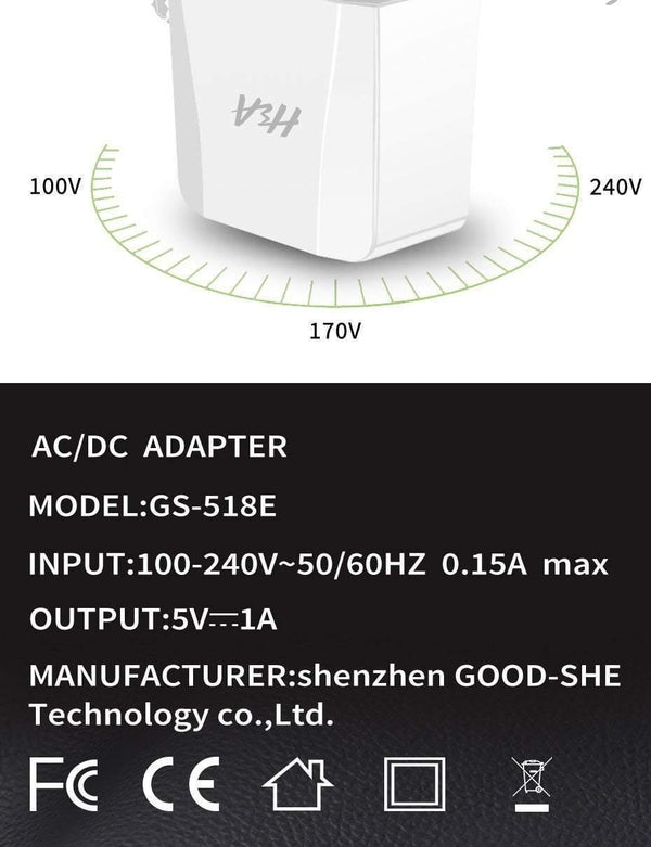 Planet Gates 1 Ports Charger H&A Universal Dual USB Charger For iPhone X XS 7 8 Plus EU Plug 2 Ports Travel Wall Phone Charging For Samsung S9 Huawei Charge
