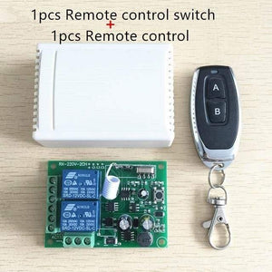 Planet Gates 1 Receiver and 1RC 433Mhz Universal Wireless Remote Control Switch AC 250V 110V 220V 2CH Relay Receiver Module And 5pcs RF 433 Mhz Remote Controls