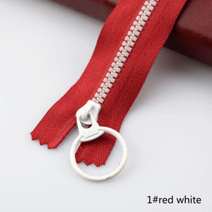 Planet Gates 1 red / 3# / 15cm 10Pcs Meetee 15-40cm 3# Closed End Resin Zippers Pull Ring Zip Slider Head For Sewing Bags Wallet Purse Cloth Accessories Crafts