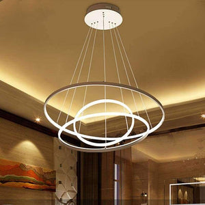 Planet Gates 1 ring 20CM / white light Thin section 3/2/1 ring aluminum LED ceiling lamp Home Living Room Bedroom Study Lamp Office & Commercial chandelier AC110-240V