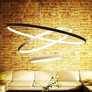 Planet Gates 1 ring 20CM / white light Thin section 3/2/1 ring aluminum LED ceiling lamp Home Living Room Bedroom Study Lamp Office & Commercial chandelier AC110-240V