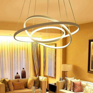 Planet Gates 1 ring 20CM / white light Thin section 3/2/1 ring aluminum LED ceiling lamp Home Living Room Bedroom Study Lamp Office & Commercial chandelier AC110-240V