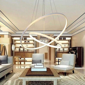 Planet Gates 1 ring 20CM / white light Thin section 3/2/1 ring aluminum LED ceiling lamp Home Living Room Bedroom Study Lamp Office & Commercial chandelier AC110-240V