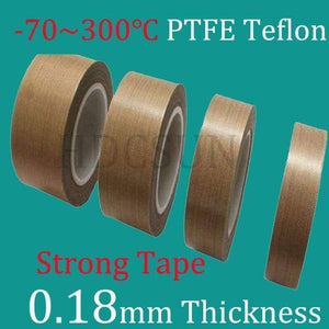 Planet Gates 1 Roll 10m*0.18mm thickness PTFE Teflon Adhesive Tape Cloth Hi-Temp Insulate Teflon Adhesive Tape Insulating
