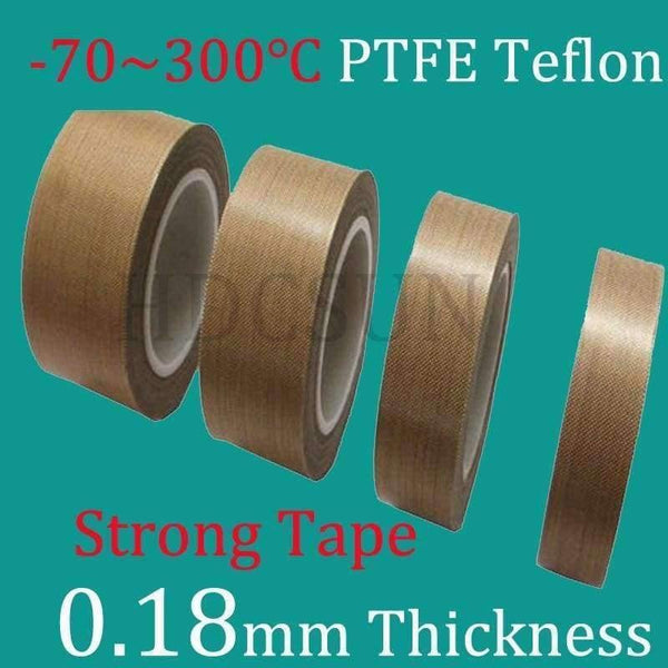 Planet Gates 1 Roll 10m*0.18mm thickness PTFE Teflon Adhesive Tape Cloth Hi-Temp Insulate Teflon Adhesive Tape Insulating