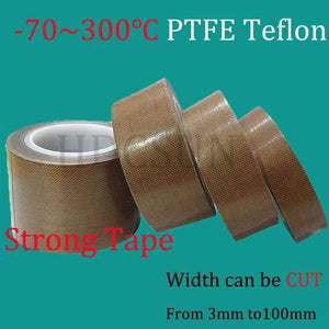 Planet Gates 1 Roll 10m*0.18mm thickness PTFE Teflon Adhesive Tape Cloth Hi-Temp Insulate Teflon Adhesive Tape Insulating