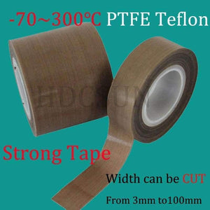 Planet Gates 1 Roll 10m*0.18mm thickness PTFE Teflon Adhesive Tape Cloth Hi-Temp Insulate Teflon Adhesive Tape Insulating