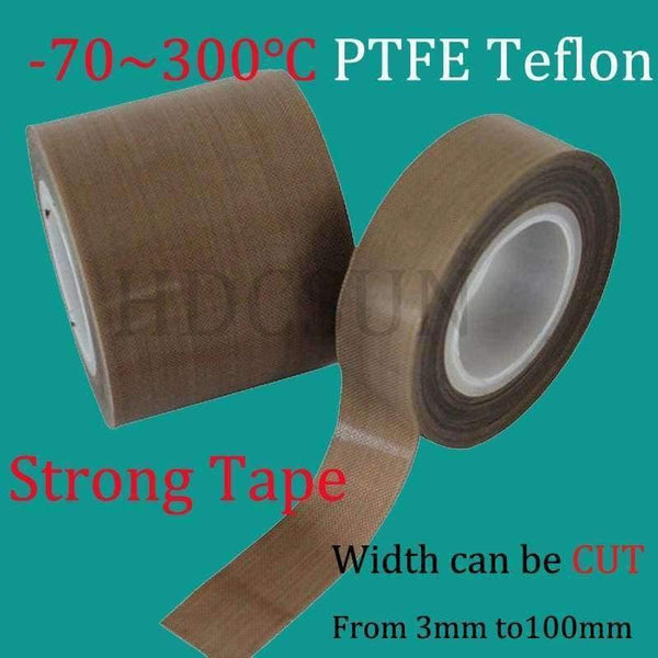 Planet Gates 1 Roll 10m*0.18mm thickness PTFE Teflon Adhesive Tape Cloth Hi-Temp Insulate Teflon Adhesive Tape Insulating