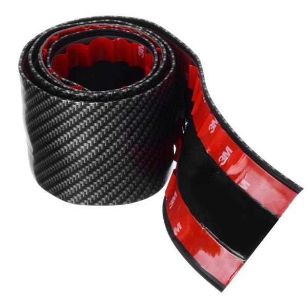 Planet Gates 1 Roll 3cm 5cm 7cm 10cm Carbon Fiber Rubber Soft Bumper Strip DIY Door Sill Protector Edge Guard Car Stickers Car Styling