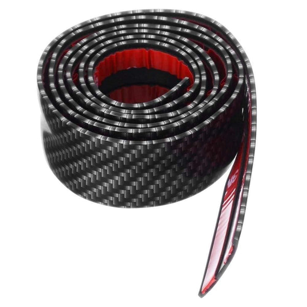 Planet Gates 1 Roll 3cm 5cm 7cm 10cm Carbon Fiber Rubber Soft Bumper Strip DIY Door Sill Protector Edge Guard Car Stickers Car Styling