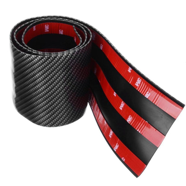 Planet Gates 1 Roll 3cm 5cm 7cm 10cm Carbon Fiber Rubber Soft Bumper Strip DIY Door Sill Protector Edge Guard Car Stickers Car Styling