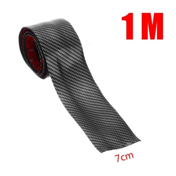 Planet Gates 1 Roll 3cm 5cm 7cm 10cm Carbon Fiber Rubber Soft Bumper Strip DIY Door Sill Protector Edge Guard Car Stickers Car Styling