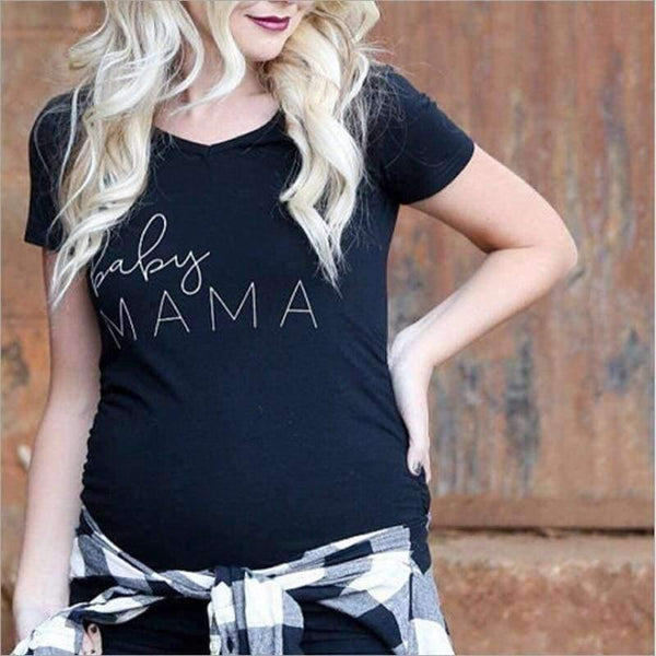 Planet Gates 1 / S Maternity Pregnancy clothes Tops Tees Letter pattern Summer Pregnant tshirt Woman Plus Size 3XL Baby DADDY MAMA Funny T Shirt