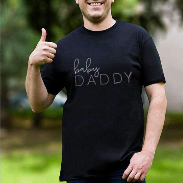 Planet Gates 1 / S Maternity Pregnancy clothes Tops Tees Letter pattern Summer Pregnant tshirt Woman Plus Size 3XL Baby DADDY MAMA Funny T Shirt