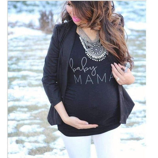 Planet Gates 1 / S Maternity Pregnancy clothes Tops Tees Letter pattern Summer Pregnant tshirt Woman Plus Size 3XL Baby DADDY MAMA Funny T Shirt