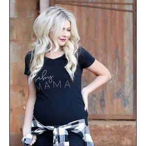 Planet Gates 1 / S Maternity Pregnancy clothes Tops Tees Letter pattern Summer Pregnant tshirt Woman Plus Size 3XL Baby DADDY MAMA Funny T Shirt