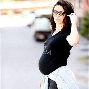 Planet Gates 1 / S Maternity Pregnancy clothes Tops Tees Letter pattern Summer Pregnant tshirt Woman Plus Size 3XL Baby DADDY MAMA Funny T Shirt