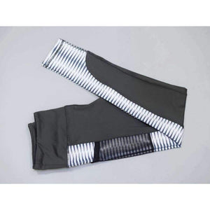 Planet Gates 1 / S New gray pocket hit color ladies leggings Gyms fitness exercise trousers breathable wicking sexy ladies slimming leggings